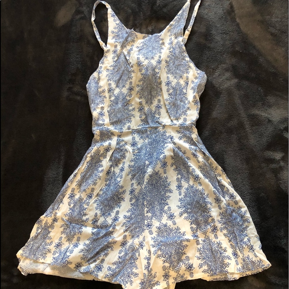 Tie back romper